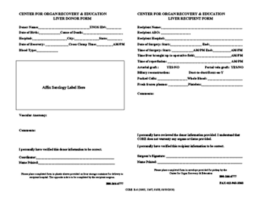 Show details for Liver Form R-6