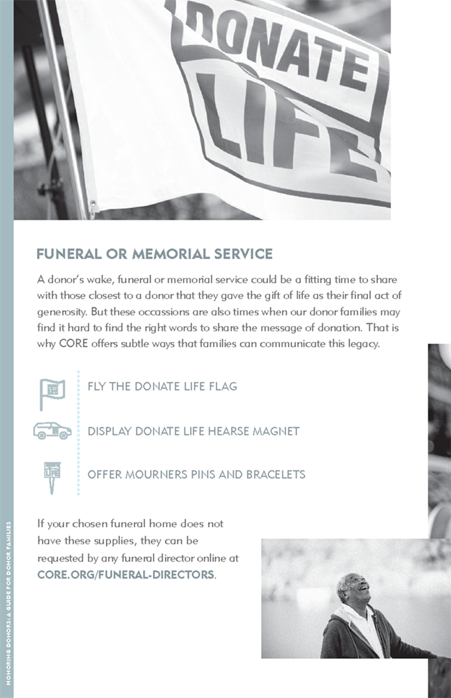 Show details for Honoring Donors a Guide for Donor Families