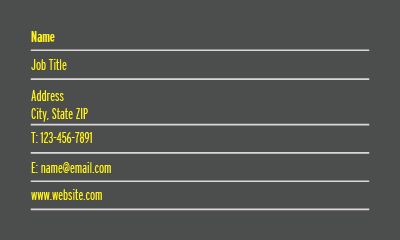 Show details for Construction & Trade Business Card 7