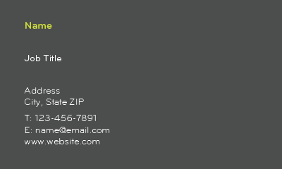 Show details for Environment Business Card 4