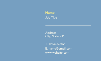 Show details for Recreation Business Card 7