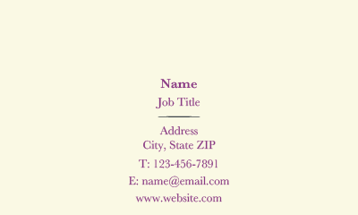 Show details for Wedding Services Business Card 2