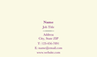 Show details for Wedding Services Business Card 2