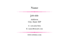 Show details for Wedding Services Business Card 4