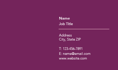 Show details for Wedding Services Business Card 5