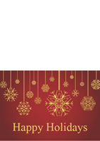 Show details for Holiday Card Golden Snowflake