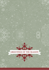 Show details for Holiday Card Red Snowflake