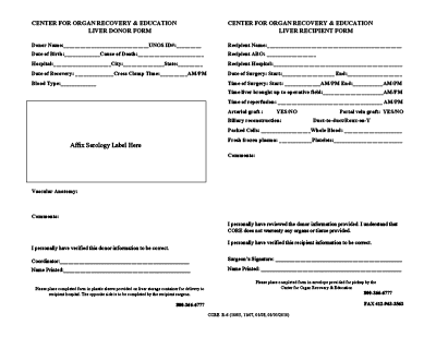 Show details for Liver Form R-6