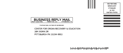 Show details for #9 Business Reply Envelope